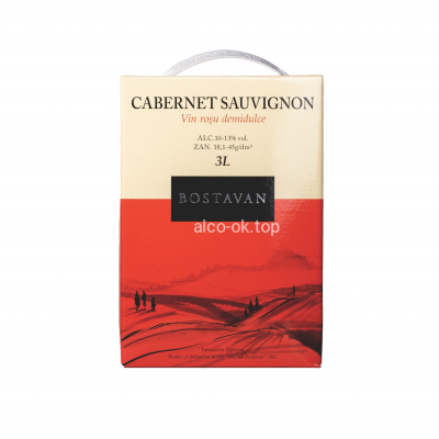 Вино Bostavan Cabernet Sauvignon 3 литра (красное)
